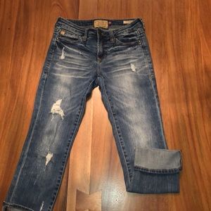 Dark blue Dear John capris